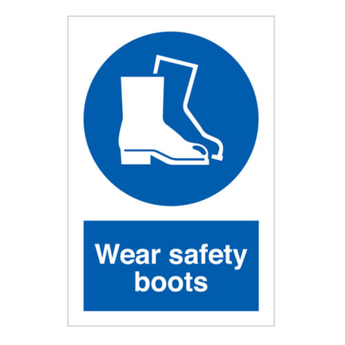 Wear Safety Boots Sign (30058V)